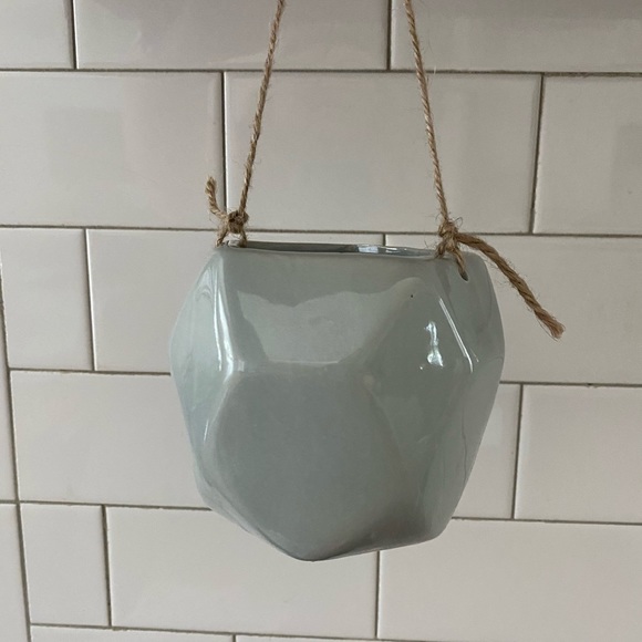 Hanging planter flower pot boho modern geometric - Picture 6 of 7
